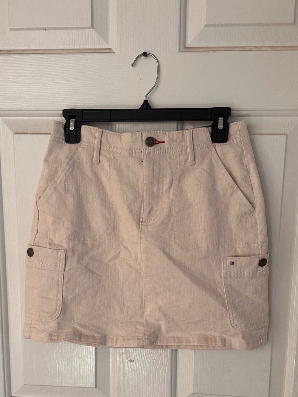 Tommy Hilfiger Beige denim cargo skirt women’s 2
